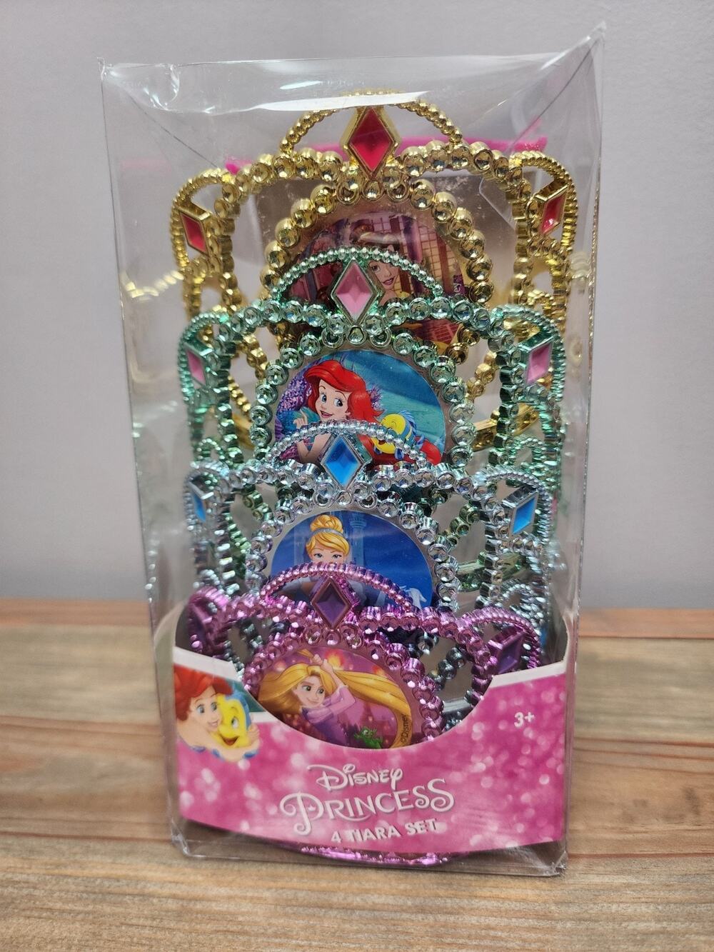 Disney Princess Dress Up Tiara with Gems Set of 4